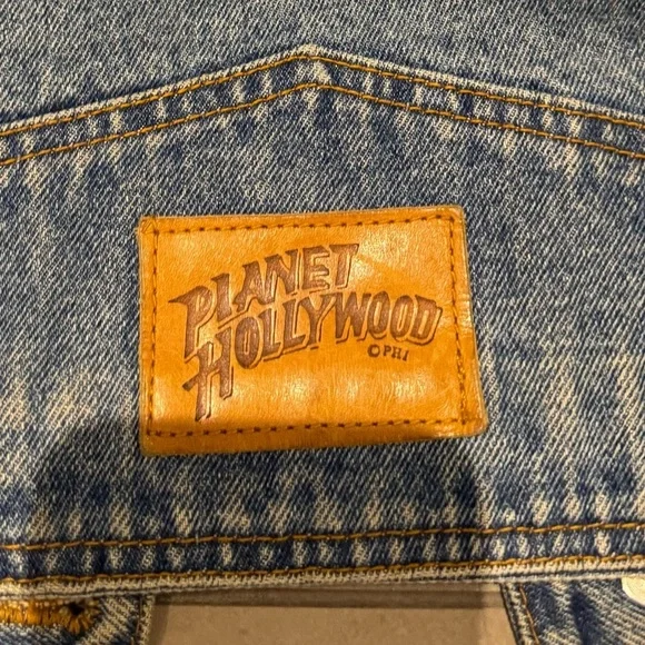 Planet Hollywood Denim Jacket Sz M - Picture 9 of 11